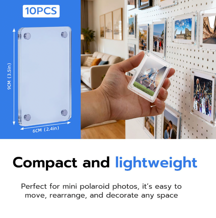 Magnet Photo Display Picture Frames (3 pack)