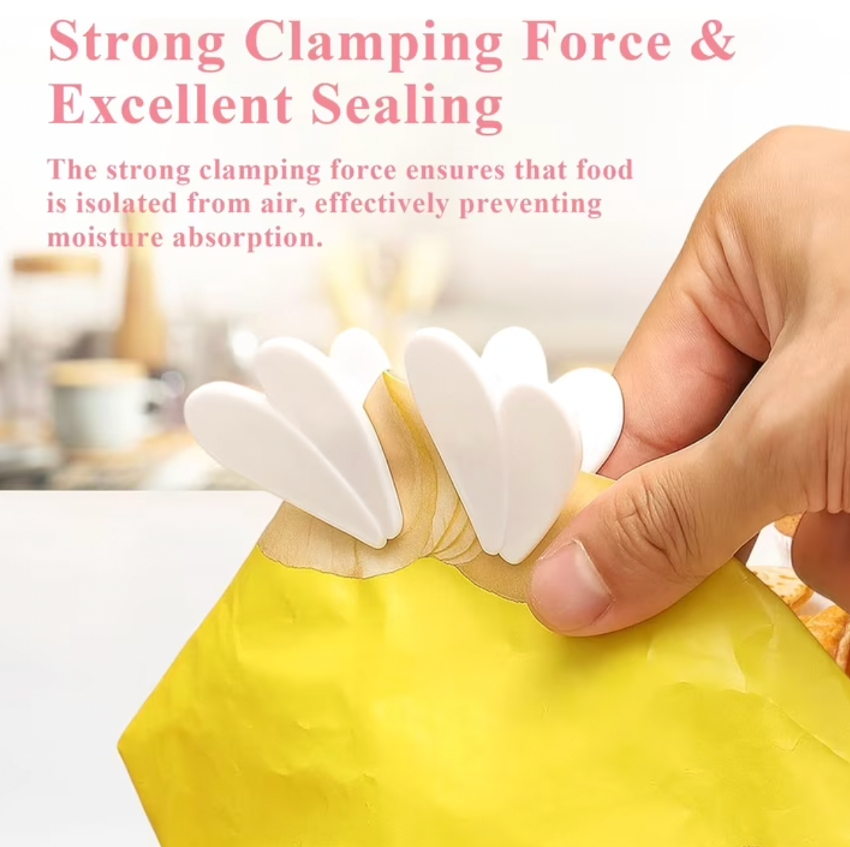 Flower Magnet Sealing Bag Clips (2pcs)