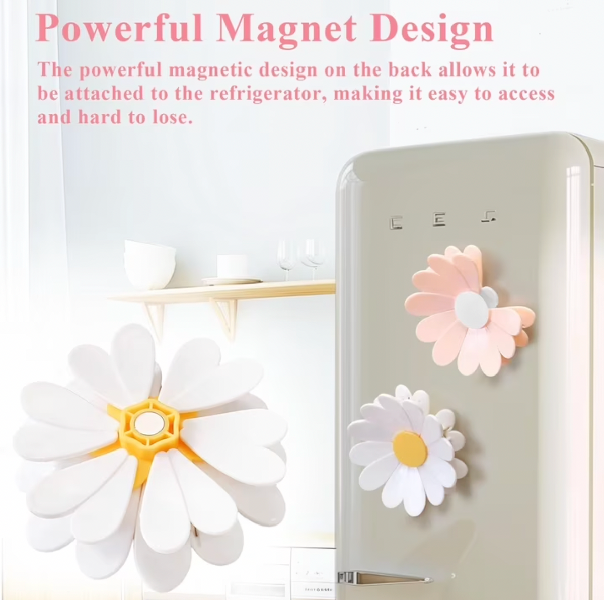 Flower Magnet Sealing Bag Clips (2pcs)