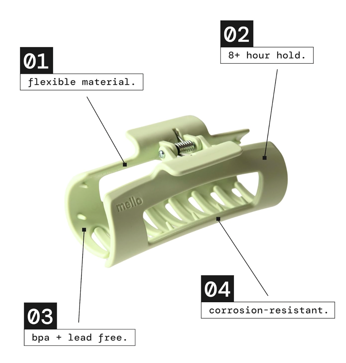Silicone Flexible Hair Claw Clips