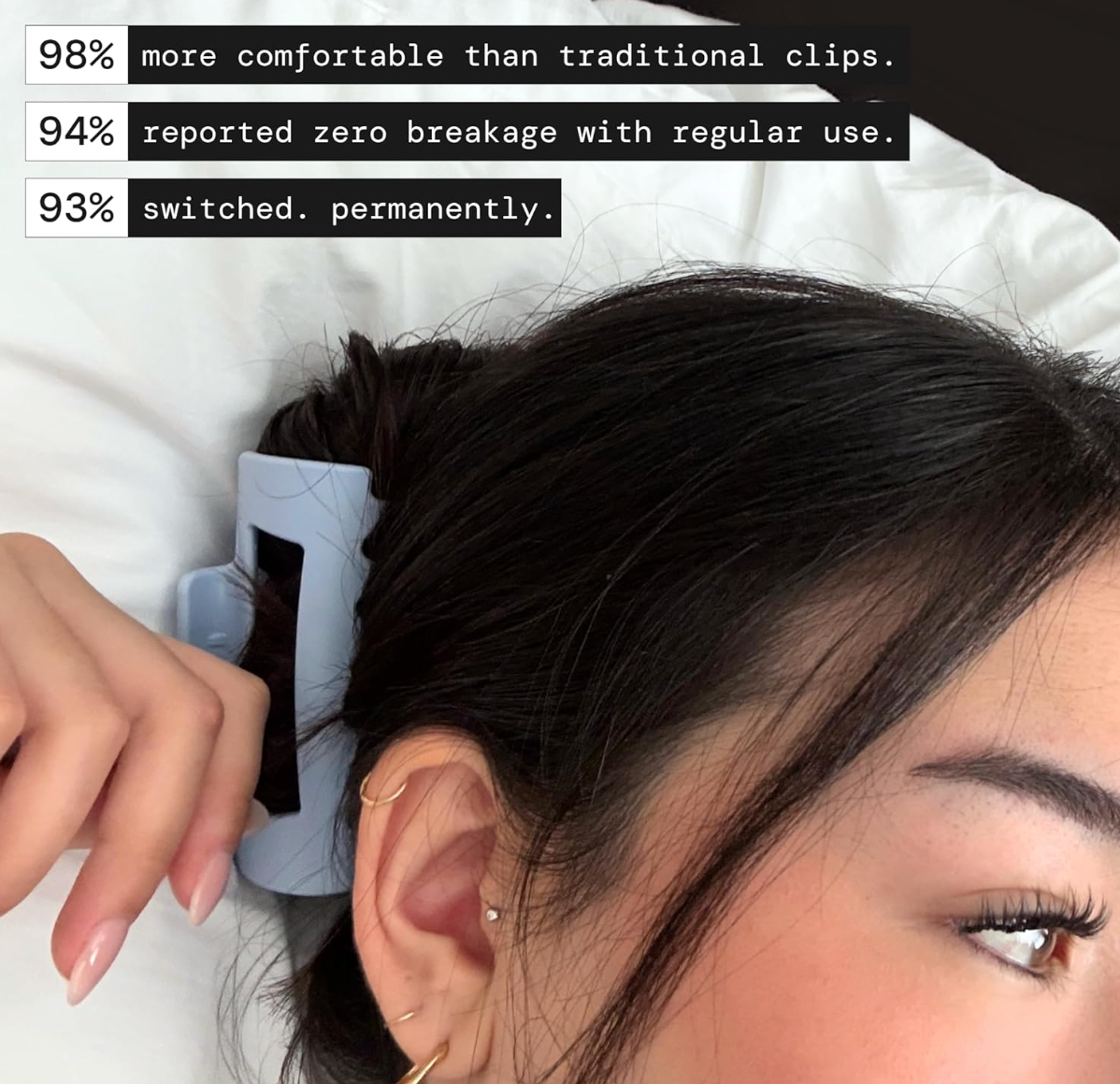 Silicone Flexible Hair Claw Clips