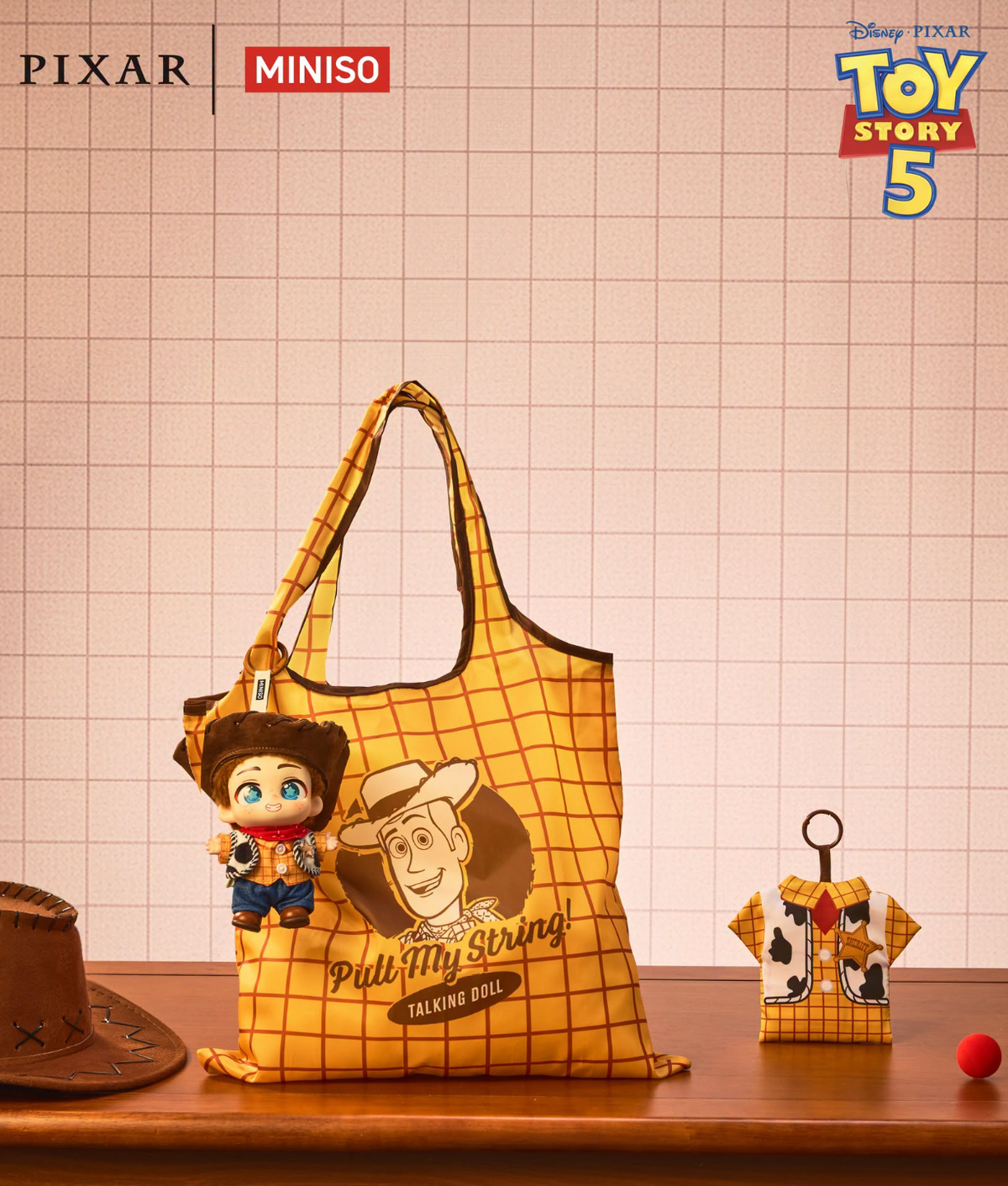 Disney Pixar Woody Collection Foldable Shopping Bag (Miniso)