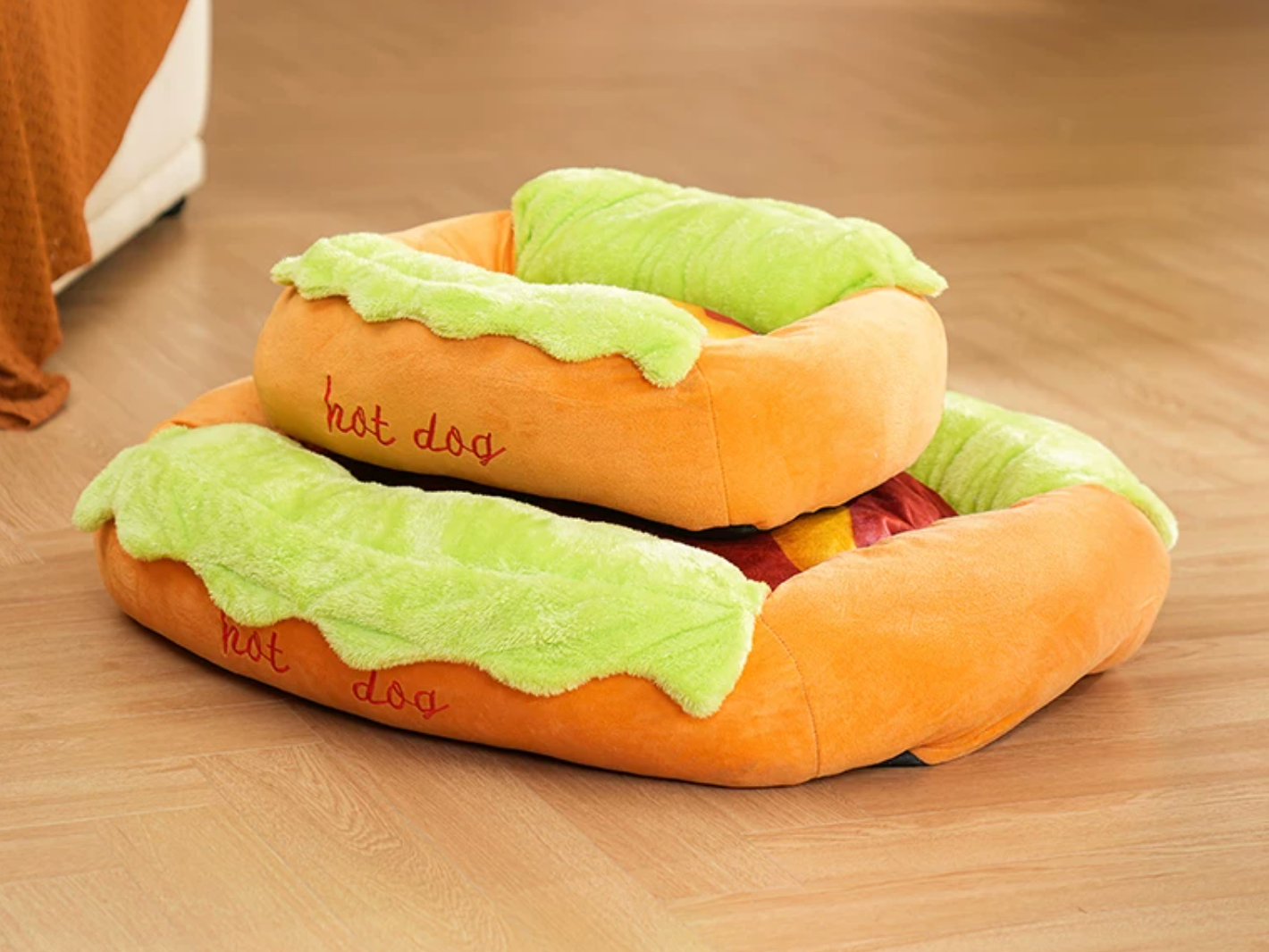 Hot Dog Shaped Cute Comfy Dog/Cat Bed