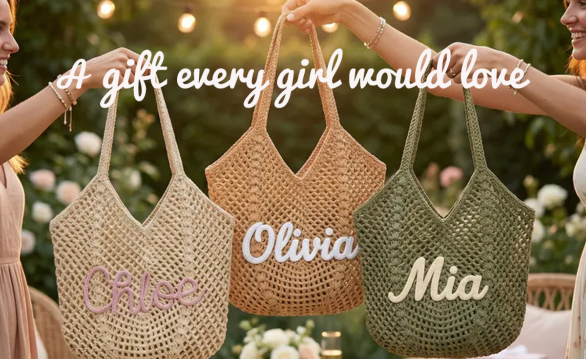 Personalized beach tote bags, Bridesmaid gift bags, Travel Beach Bag