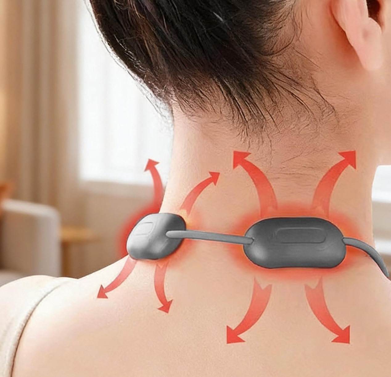 Neck Massager – Cervical Relief Device 3 Mode Electric Relaxer, Portable Muscle Tool