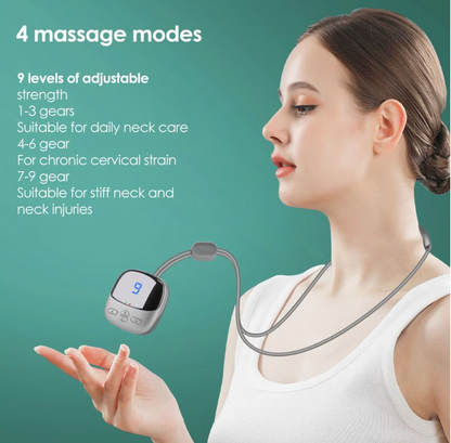 Neck Massager – Cervical Relief Device 3 Mode Electric Relaxer, Portable Muscle Tool