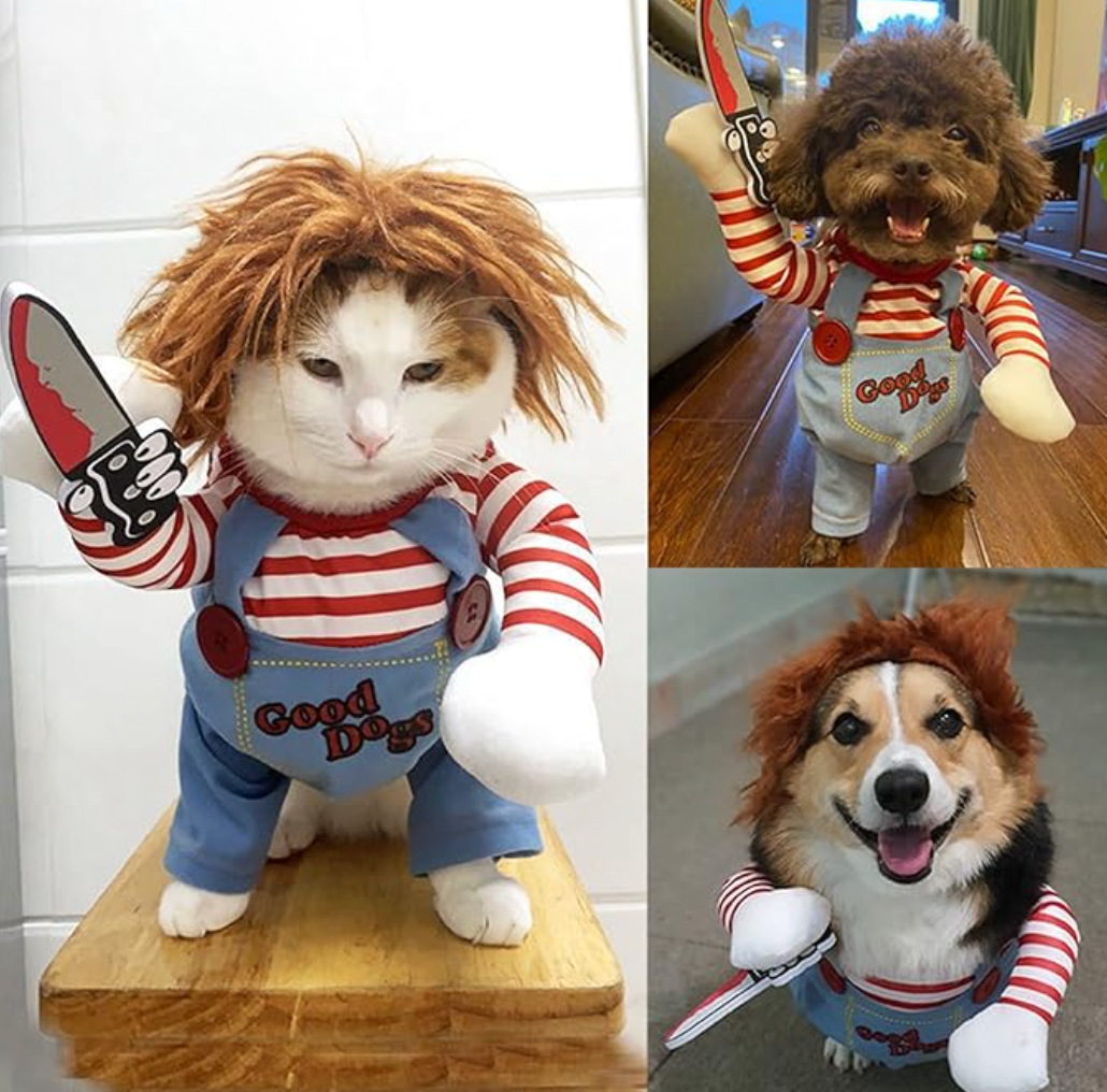 Pet Deadly Doll Halloween Costume - Cat/Dog
