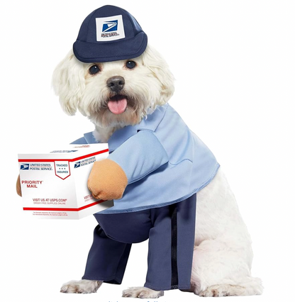 Pet USPS Mail Carrier Halloween Costume - Dog/Cat