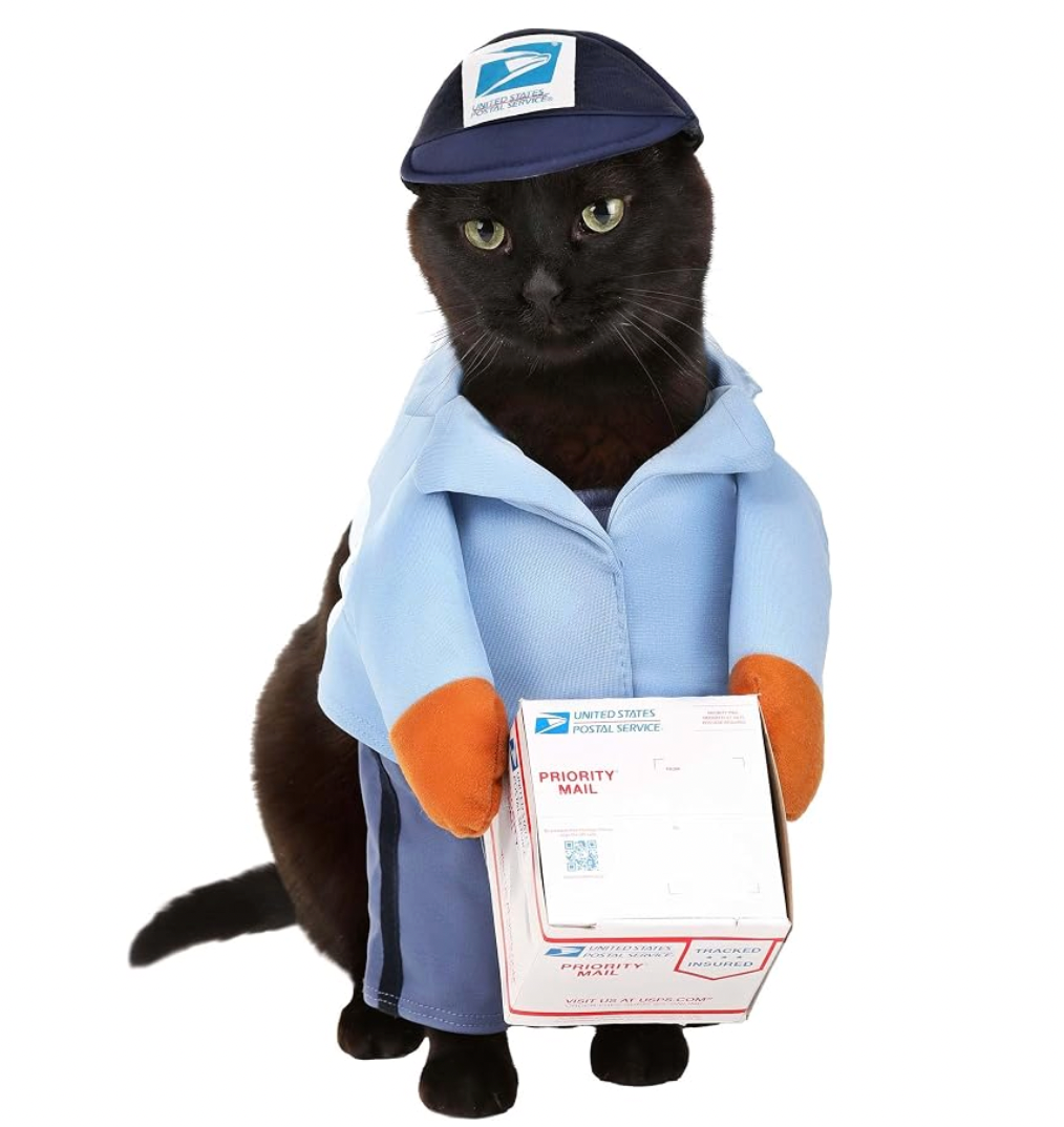Pet USPS Mail Carrier Halloween Costume - Dog/Cat