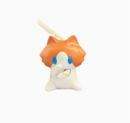 Scuba cat hand waving keychain