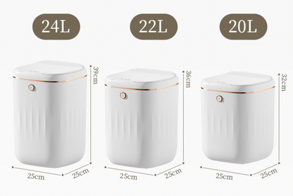 Sensor Automatic Touchless Motion White Smart Rubbish Bin for Bathroom Kitchen