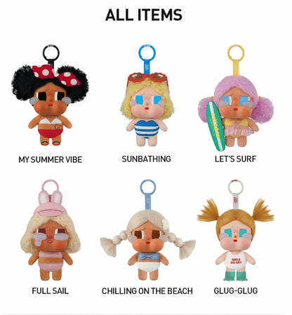 CRYBABY Vacation Mode On Series-Vinyl Plush Pendant Blind Box