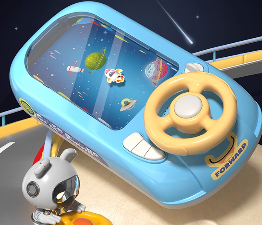 Car Racing Adventure Toy - Toddler Simulated Driving Racing Car Game