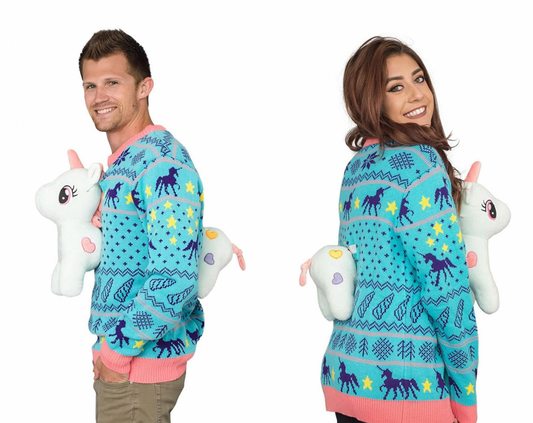 Ugly Christmas Sweater - 3D Unicorn (Unisex)