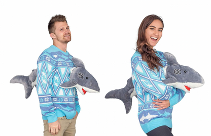 Ugly Christmas Sweater - 3D Shark (Unisex)
