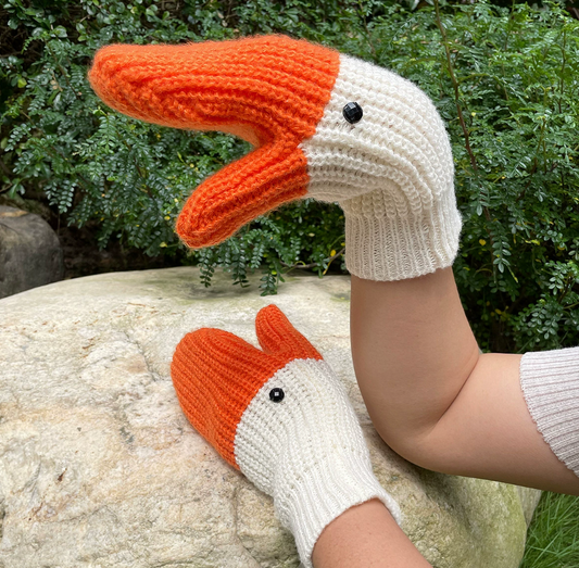 Warm gloves - Duck / Crocodile