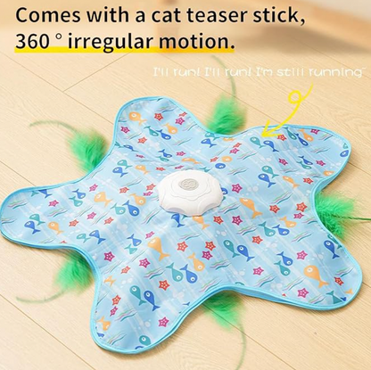 Interactive Cat Toy - Rechargeable Automatic rotating cat toy