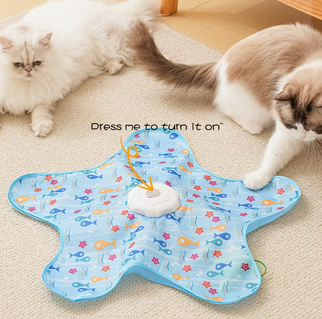 Interactive Cat Toy - Rechargeable Automatic rotating cat toy