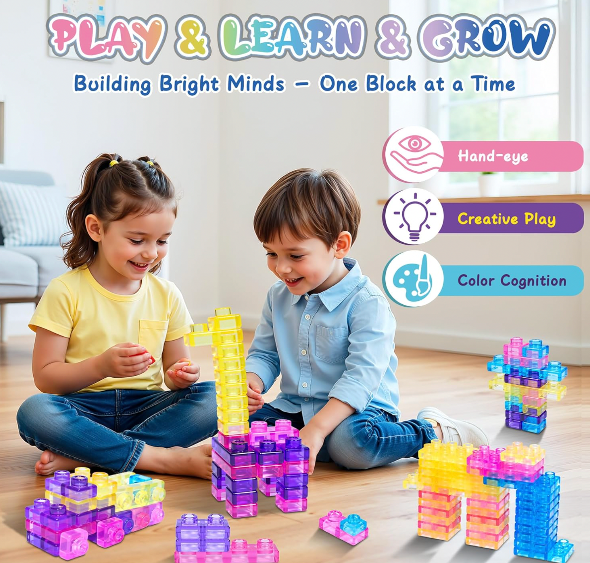 Sensory Soft Squishy Building Blocks Toy Set